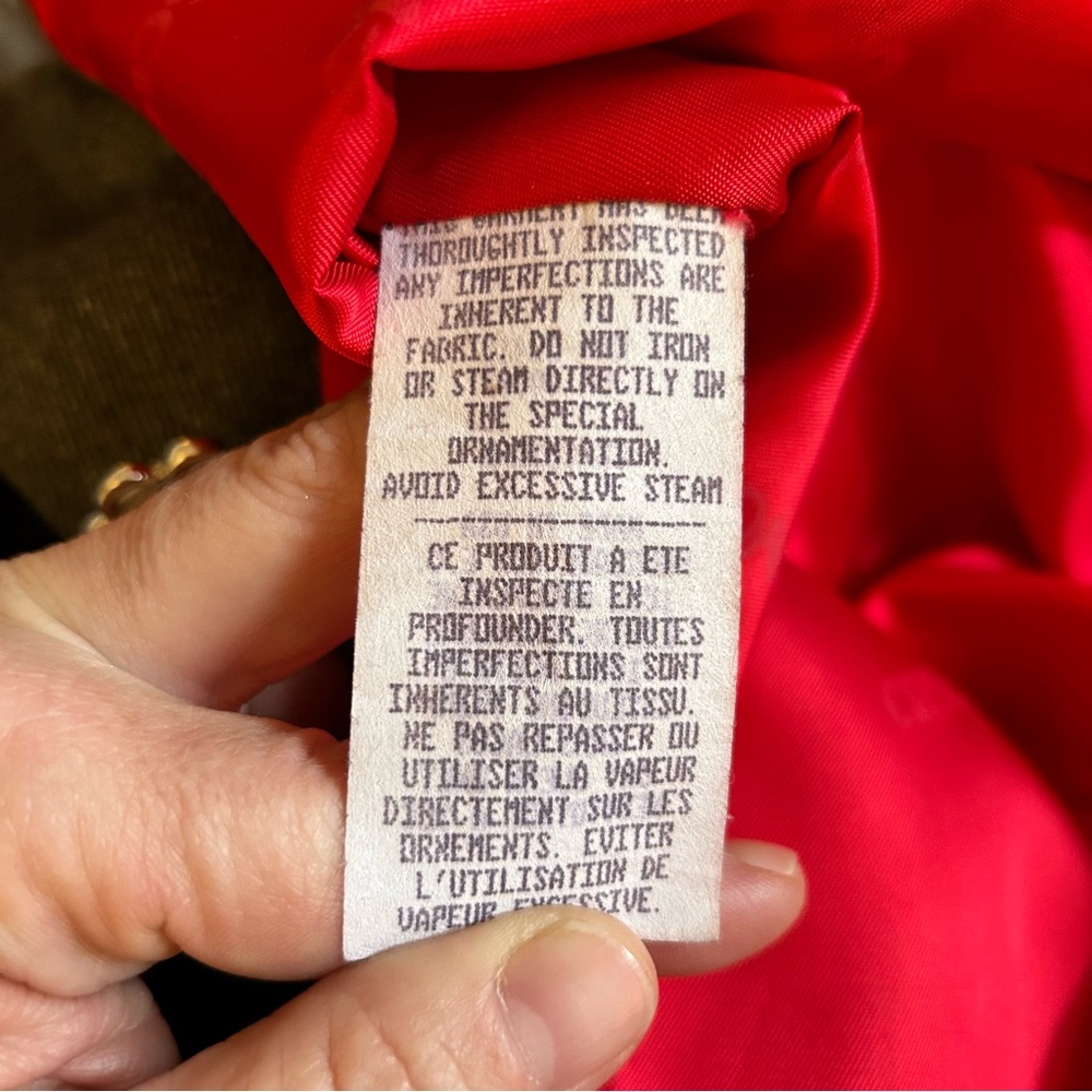 Criscione GrayWool/Velvet Vest Size Small Vintage 1980’s - Picture 5 of 6